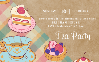 Brigham House Tea party invitation