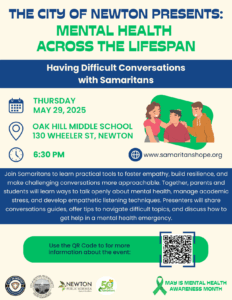 MENTAL HEALTH AWARENESS MONTH in Newton